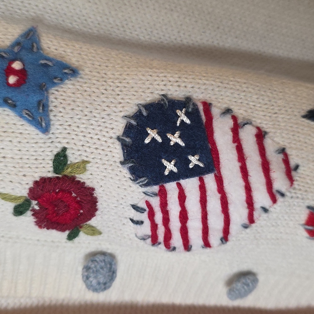 Patriotic Heart and Star Cardigan - Picture 3 of 8